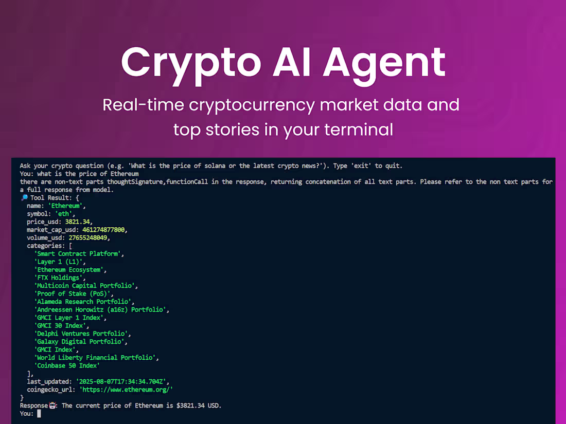 Cover image for Crypto AI Agent