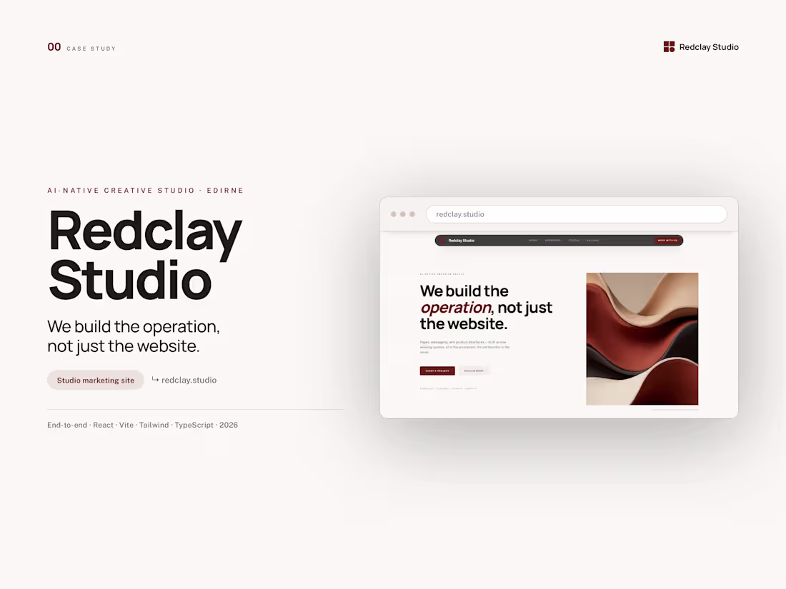 Cover image for Redclay Studio Website