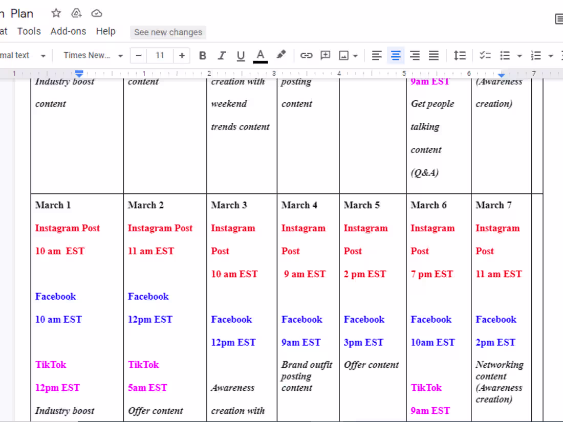 Cover image for I will create a social media content calendar, schedule post 