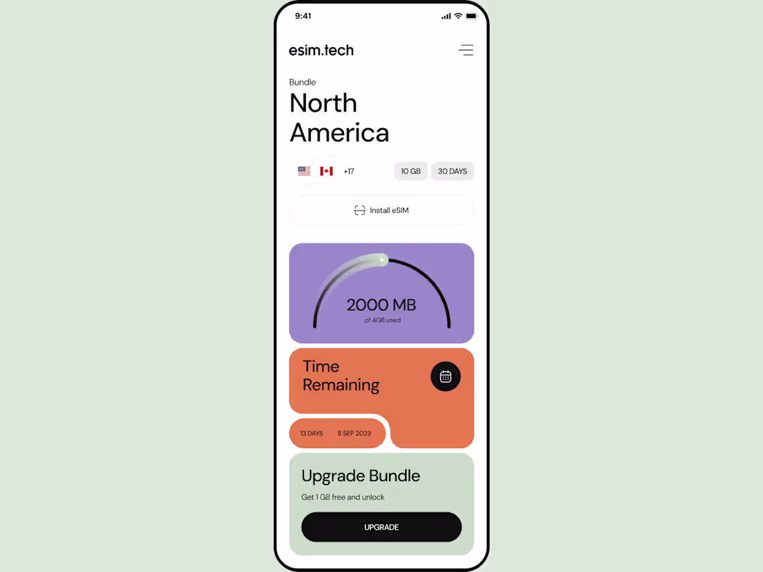 Cover image for eSIM Portal Dashboard ux/ui