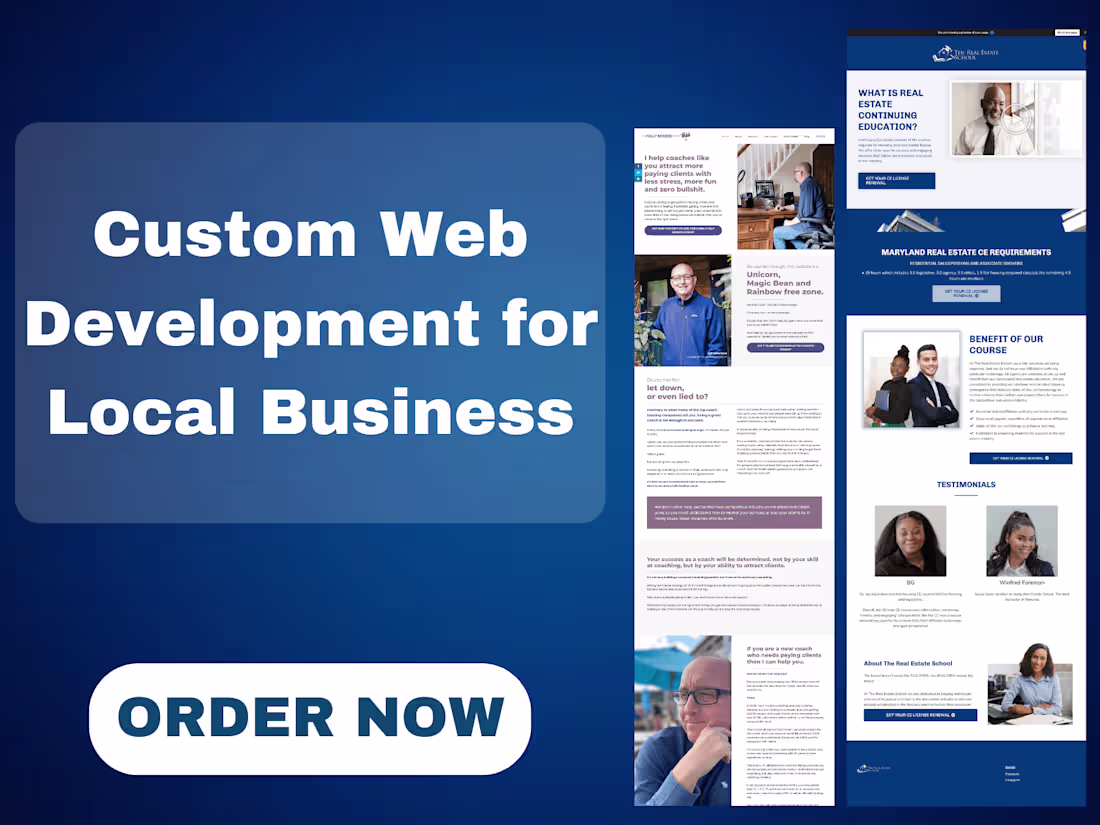 Cover image for Custom Web Development for Local Business