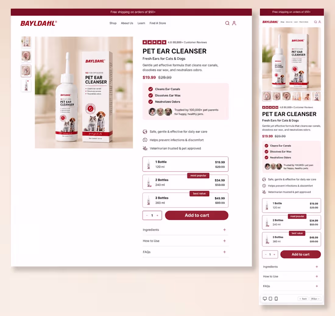 Cover image for Another high-converting Shopify product page