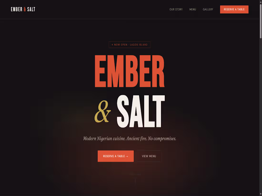 Cover image for Full restaurant website for a