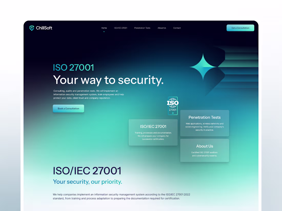 Cover image for Corporate Identity & Web Design for a Cybersecurity Company
