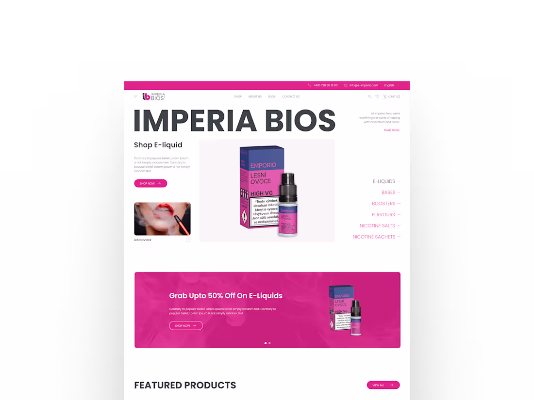 Cover image for E- Commerce Website