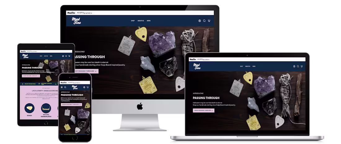 Cover image for Designing and Launching the Shopify Site for Mad Fine