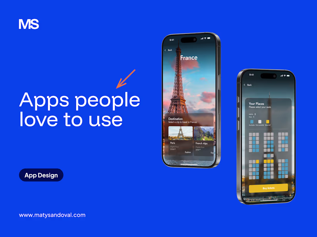 Cover image for Mobile App UX/UI Design, Built Ready for Development