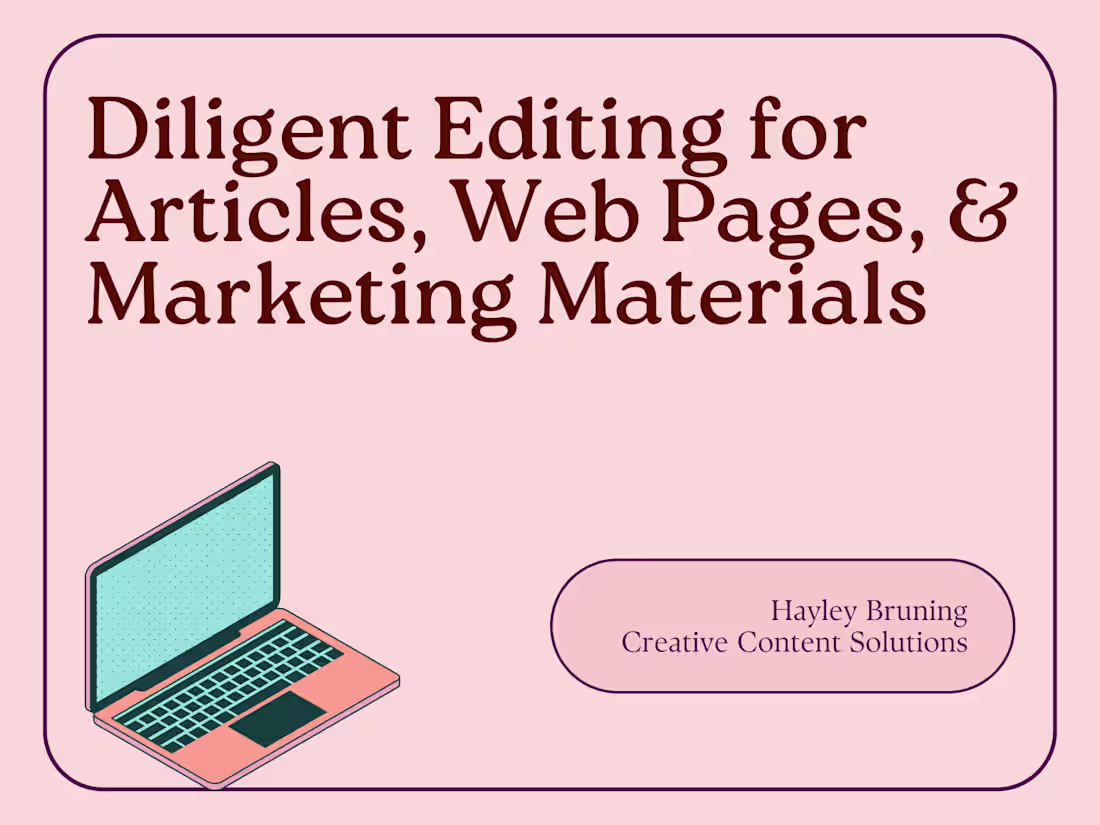 Cover image for Diligent Content Editing