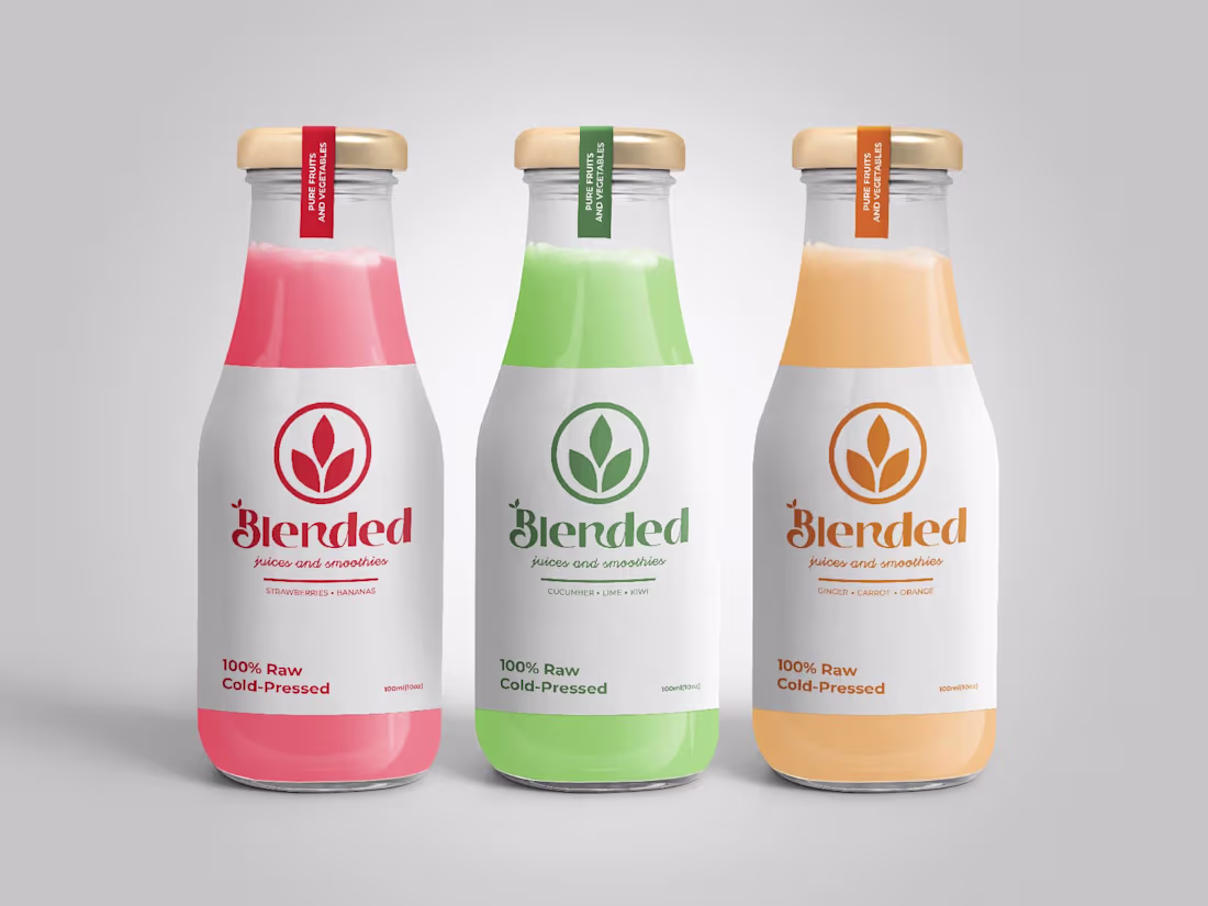 Cover image for Blended - Healthy juices and Smoothies brand