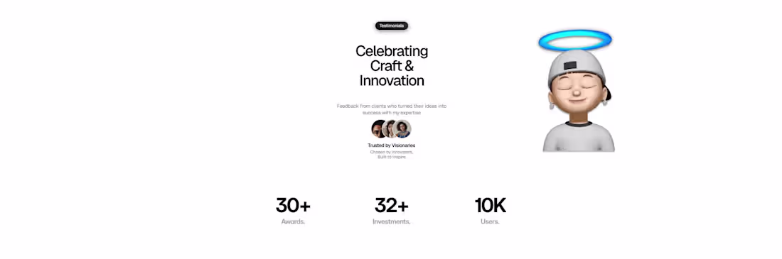 Cover image for Here’s a testimonial section I designed and built in Framer,...