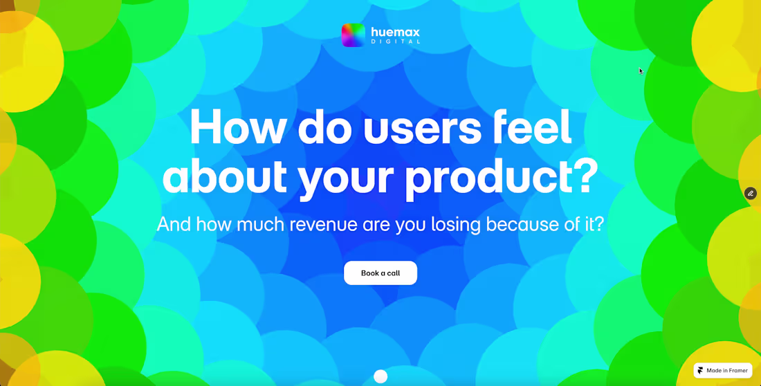 Cover image for My brand new portfolio website. "Made in Framer" https://hue...