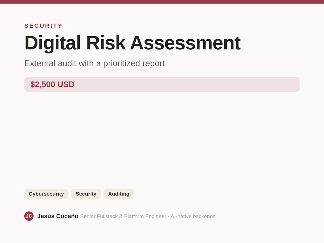 Cover image for Digital Risk Assessment