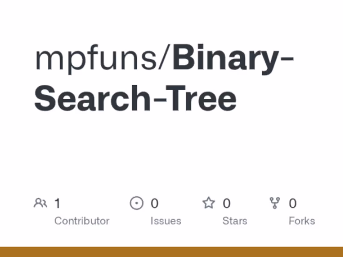 Cover image for Binary Search Tree Coursework