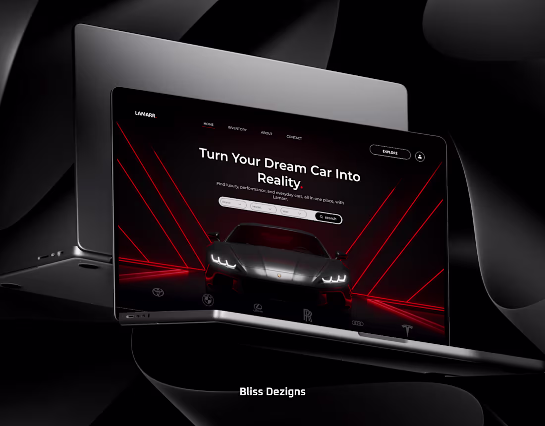 Cover image for Website Hero Sec - Car Dealer Website UI/UX