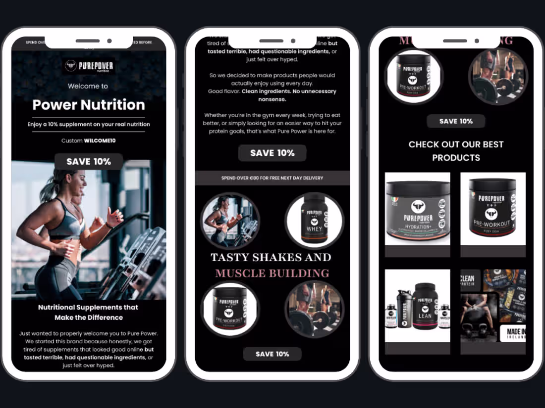 Cover image for High-Converting Klaviyo Email Design for a Supplement 