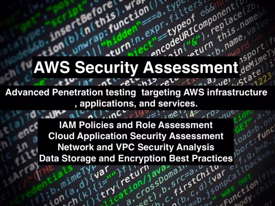 Cover image for AWS Security Assessment