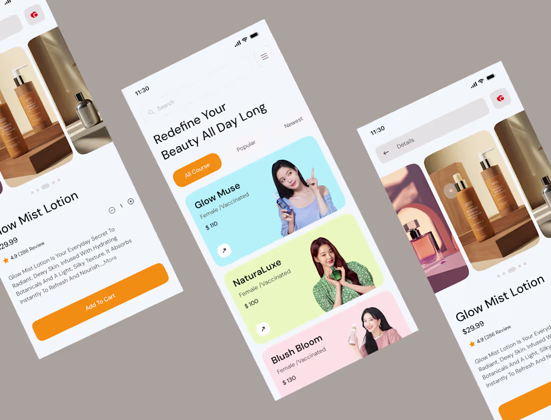 Cover image for Beauty Product Mobile App Development