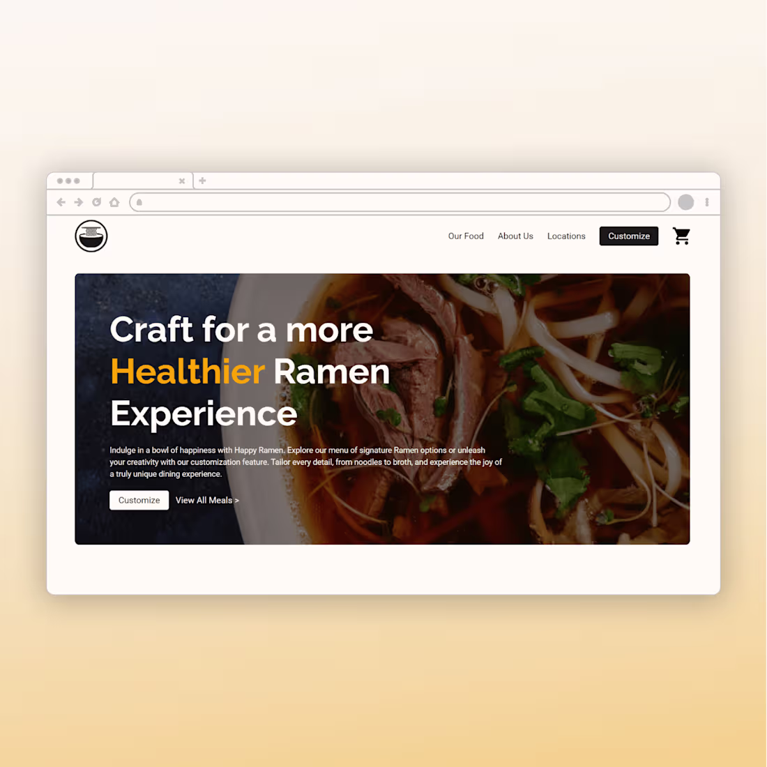 Cover image for Framer Website | Happy Ramen