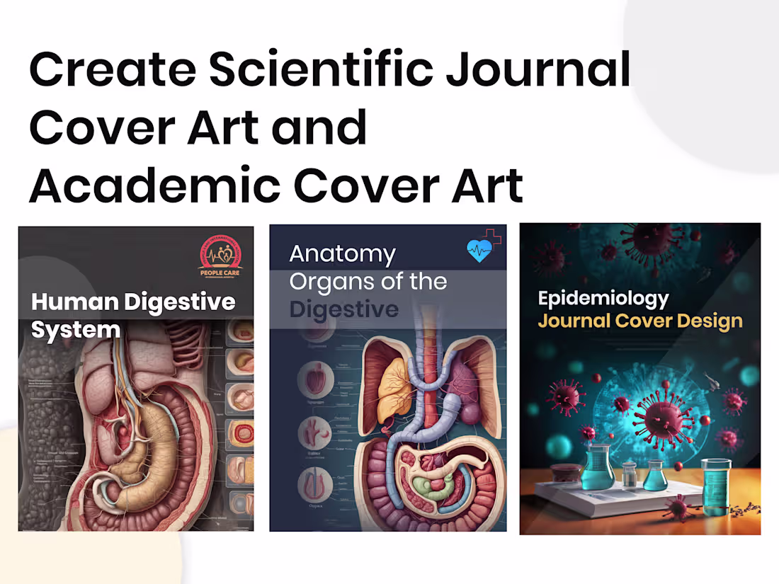 Cover image for I will design journal and book cover art and academic cover art