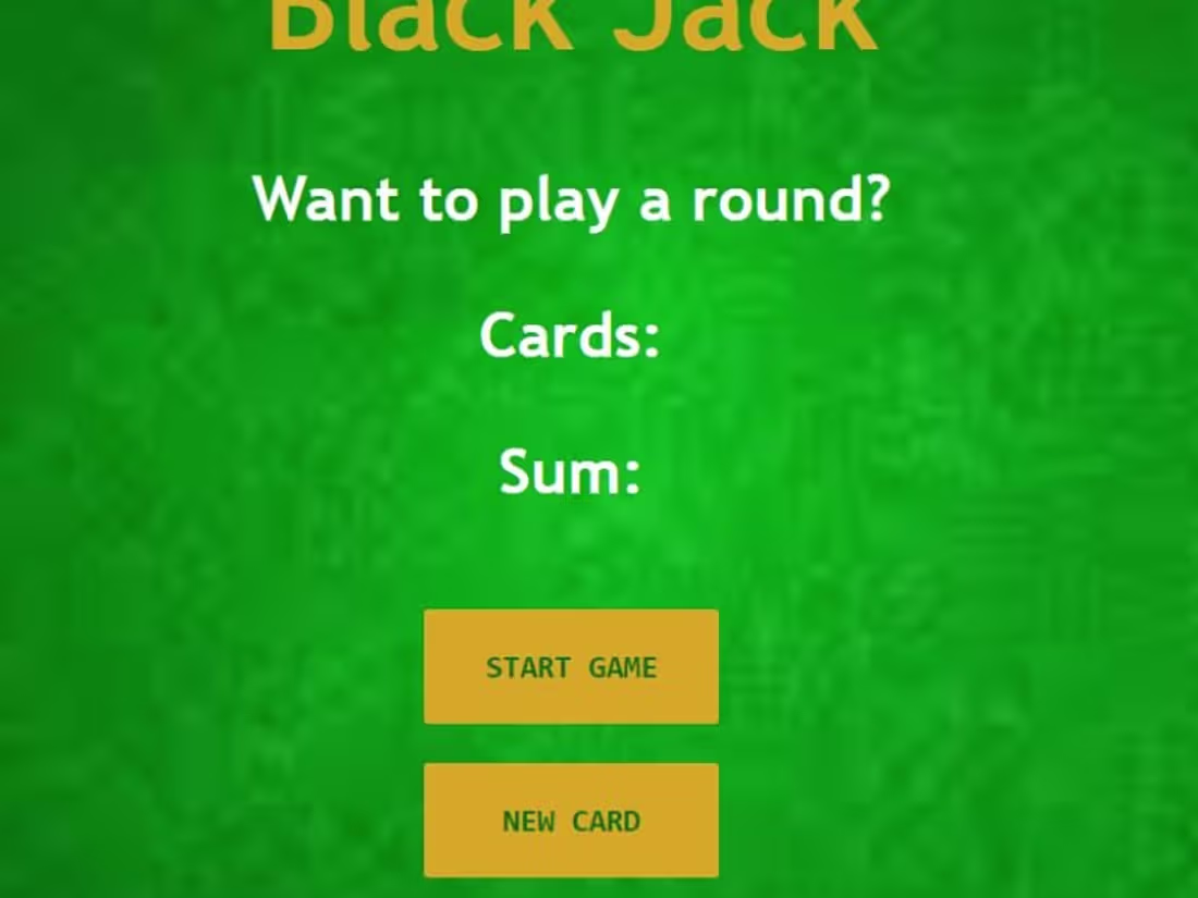 Cover image for Black Jack | Web Game
