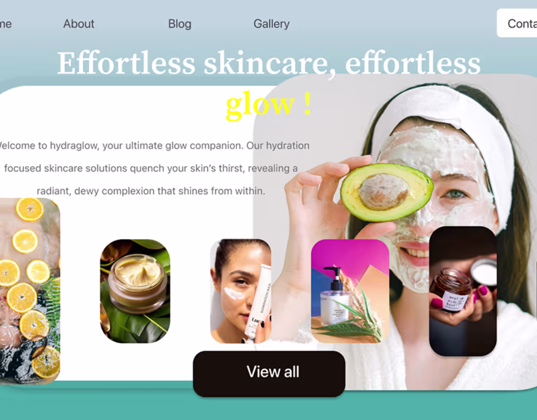 Cover image for beauty website design :: Behance