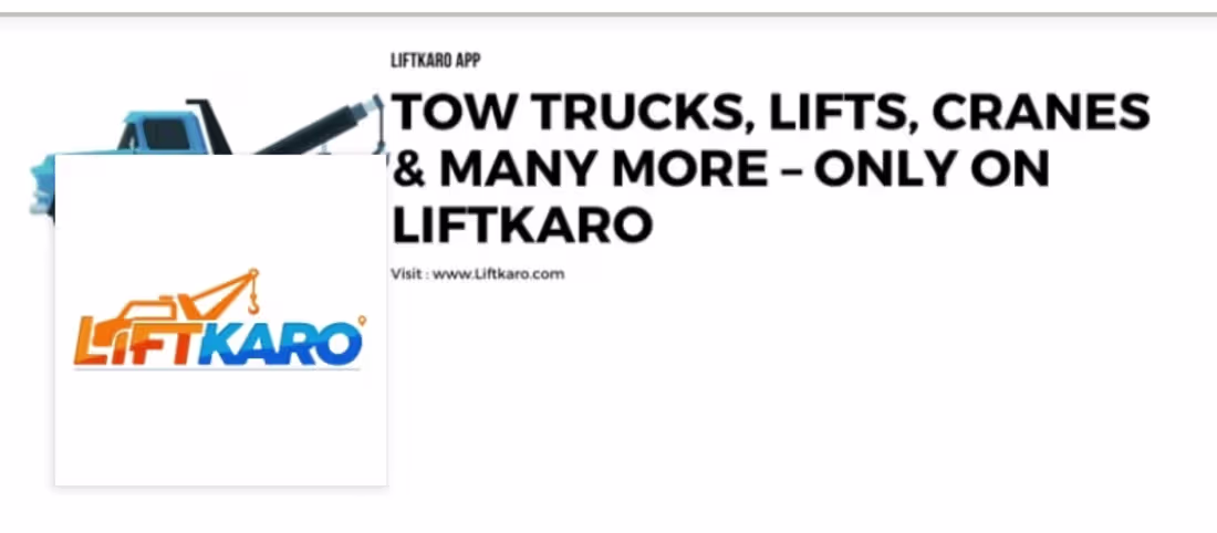 Cover image for LiftKaro – Transportation & Ride