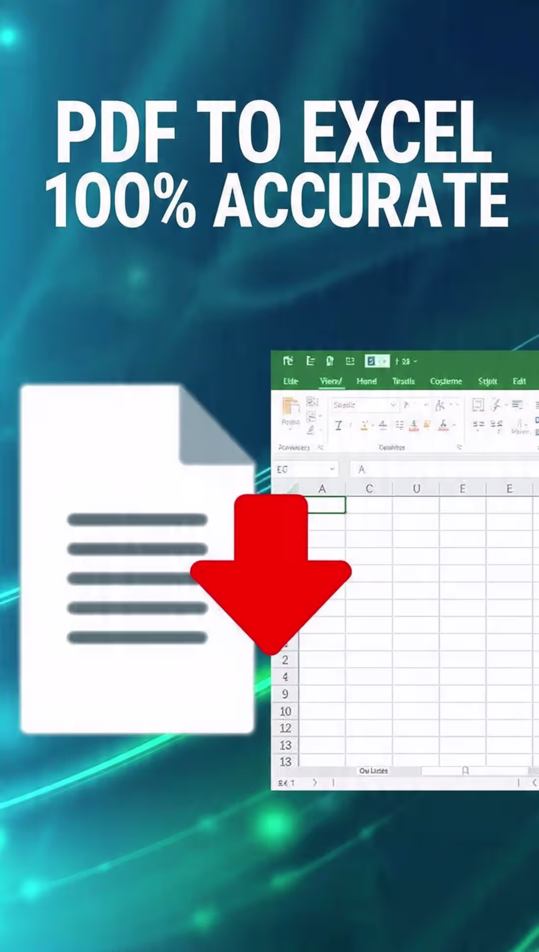 Cover image for PDF to Excel