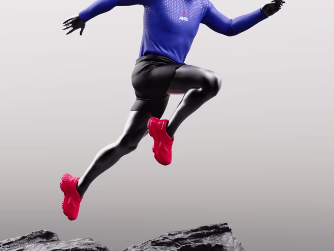 Cover image for I’m working on a new athletic wear case study called AERX a ...
