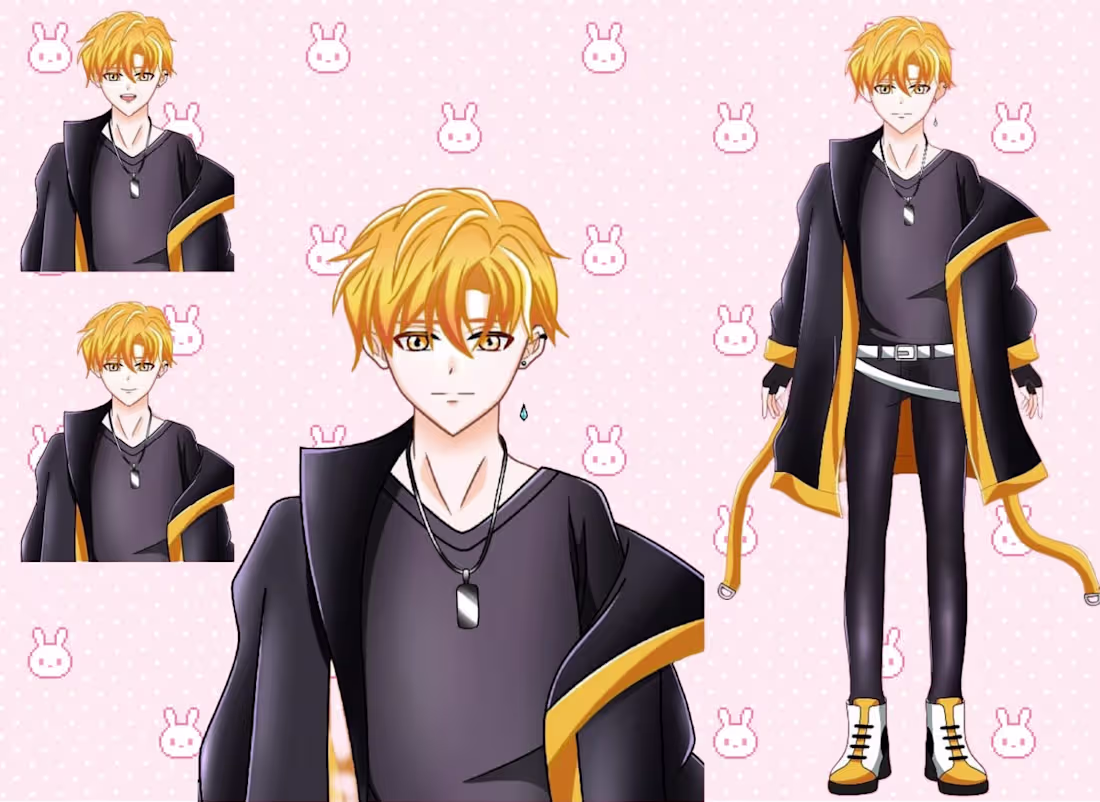 Cover image for Modern Anime Male VTuber Model