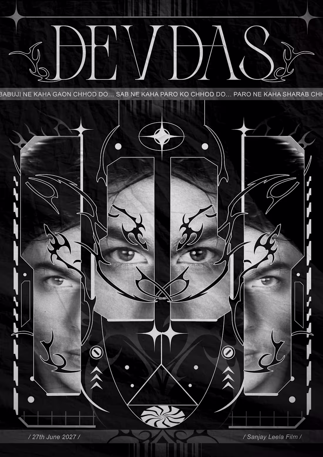 Cover image for DEVDAS MOVIE NEOGOTHIC POSTER DESIGN