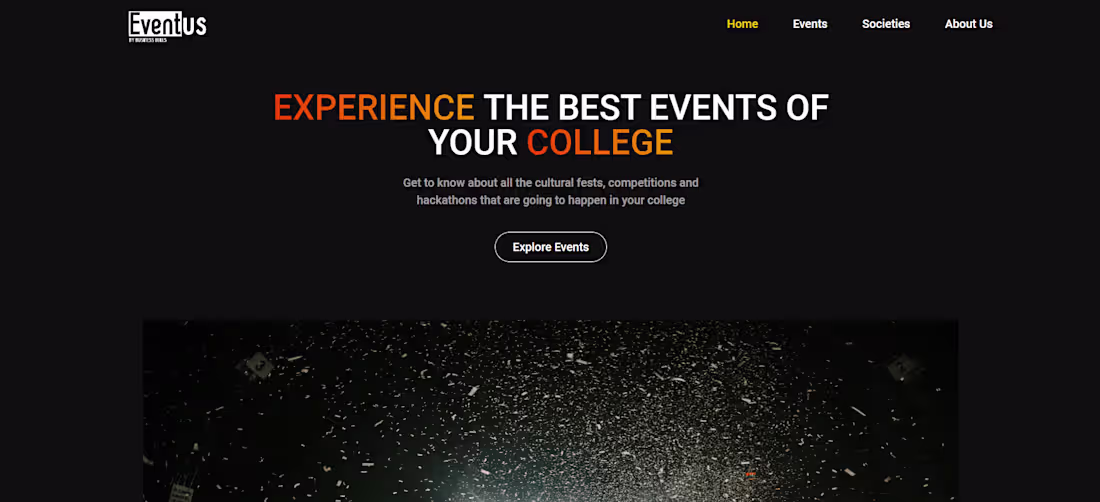 Cover image for Eventus - Event Management Website With CMS