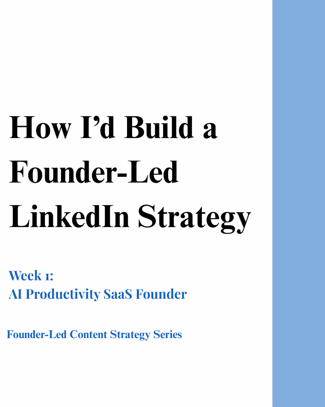 Cover image for Founder-Led LinkedIn Content Strategy for
