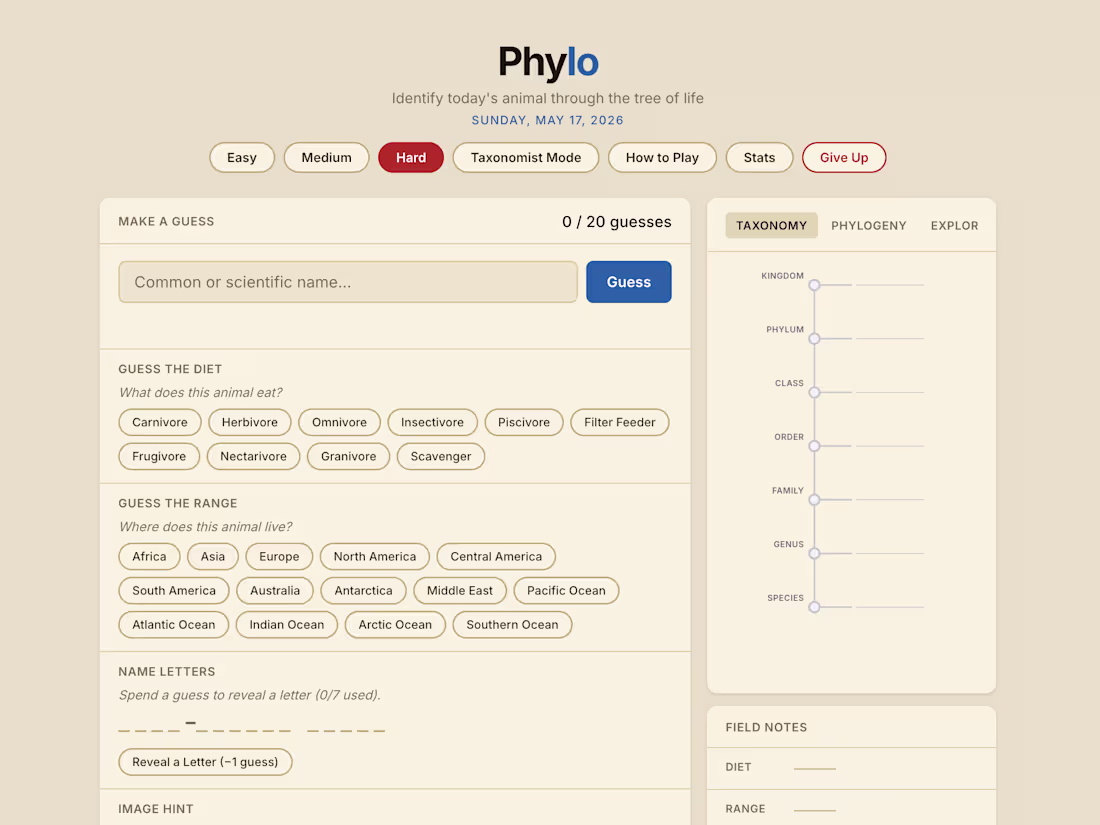 Cover image for Phylo is a Wordle-inspired game