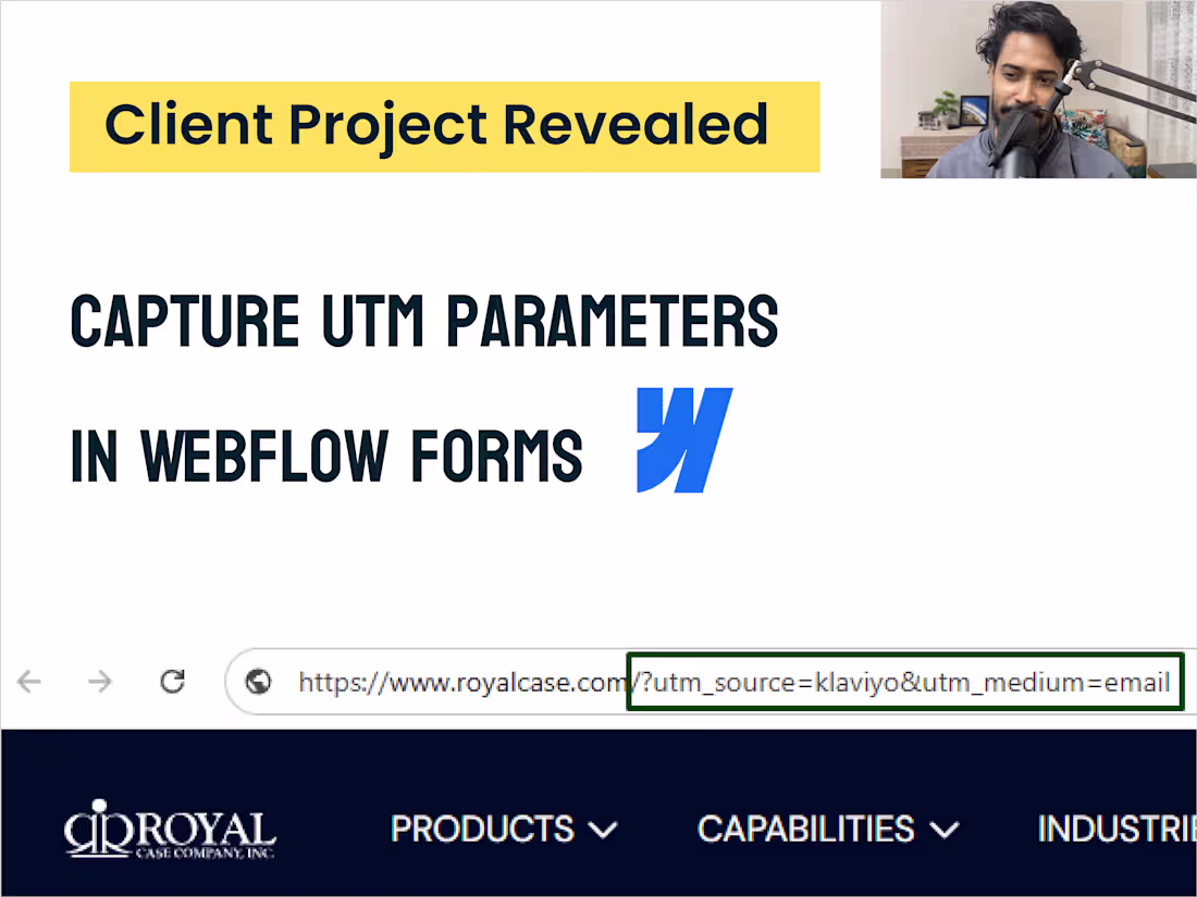 Cover image for Webflow form customization: Track UTM parameters