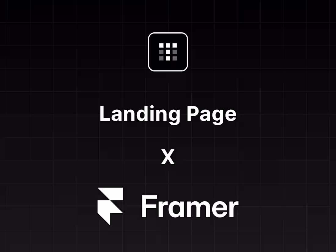 Cover image for Framer Landing Page — Custom Built in 7 Days