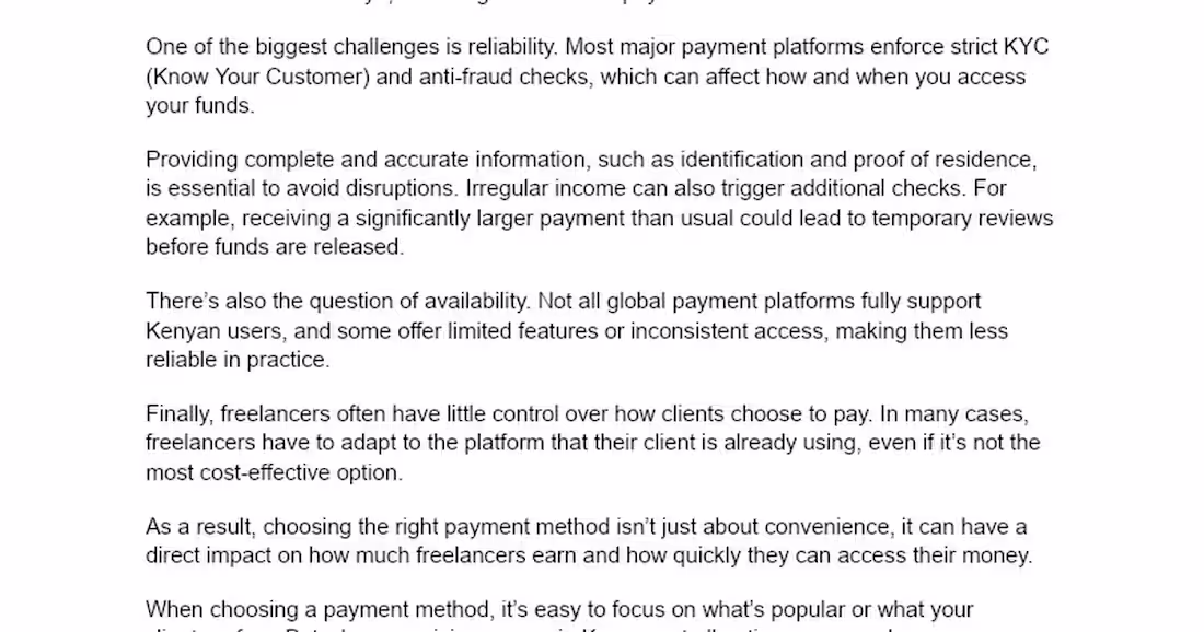Cover image for Best Ways to Receive International Payments in Africa (What Act…