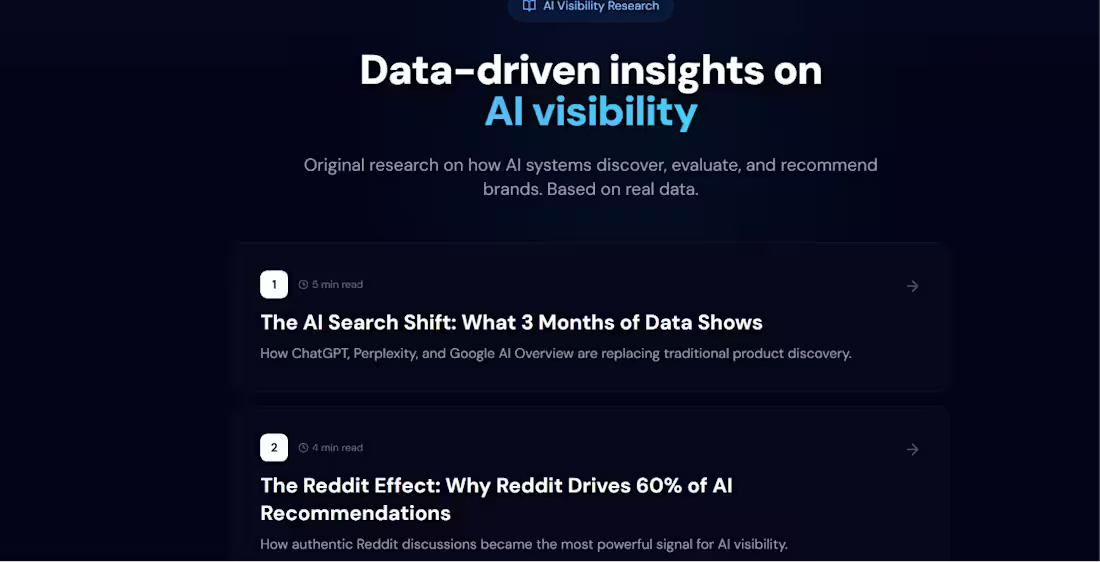 Cover image for VisibleInAI: AI Visibility SaaS Platform