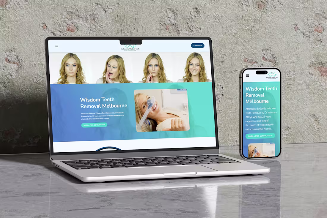 Cover image for Dental Clinic Website Landing Page