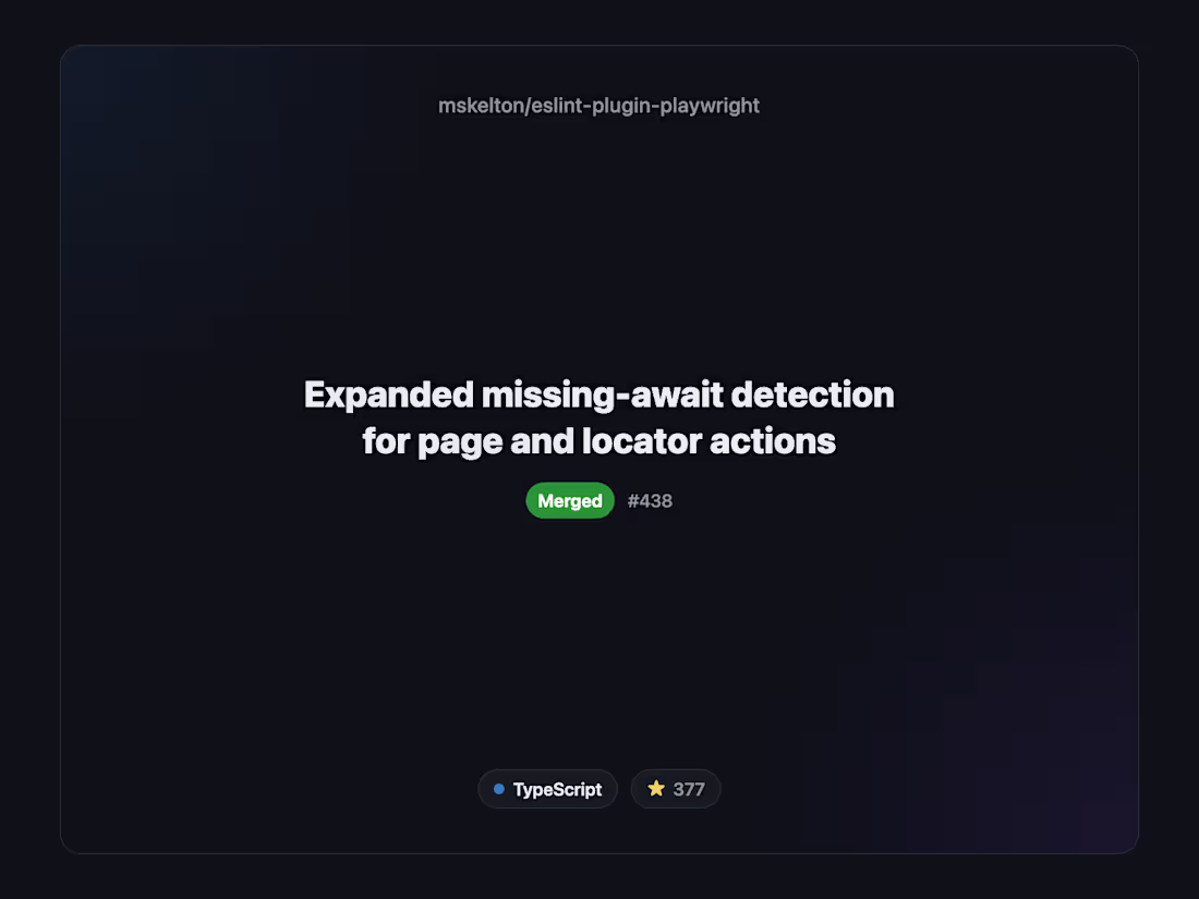 Cover image for Merged and released a TypeScript
