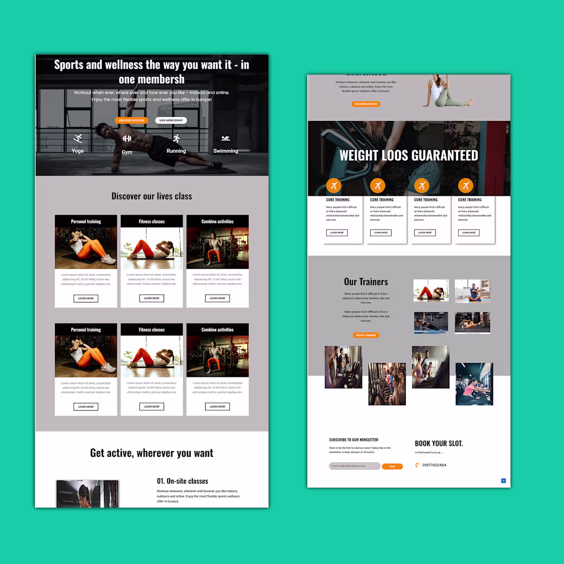 Cover image for Gym & Fitness Responsive Landing