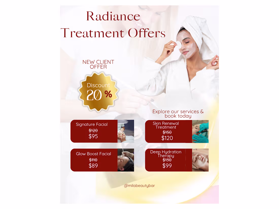 Cover image for Beauty Promo Offer Design for