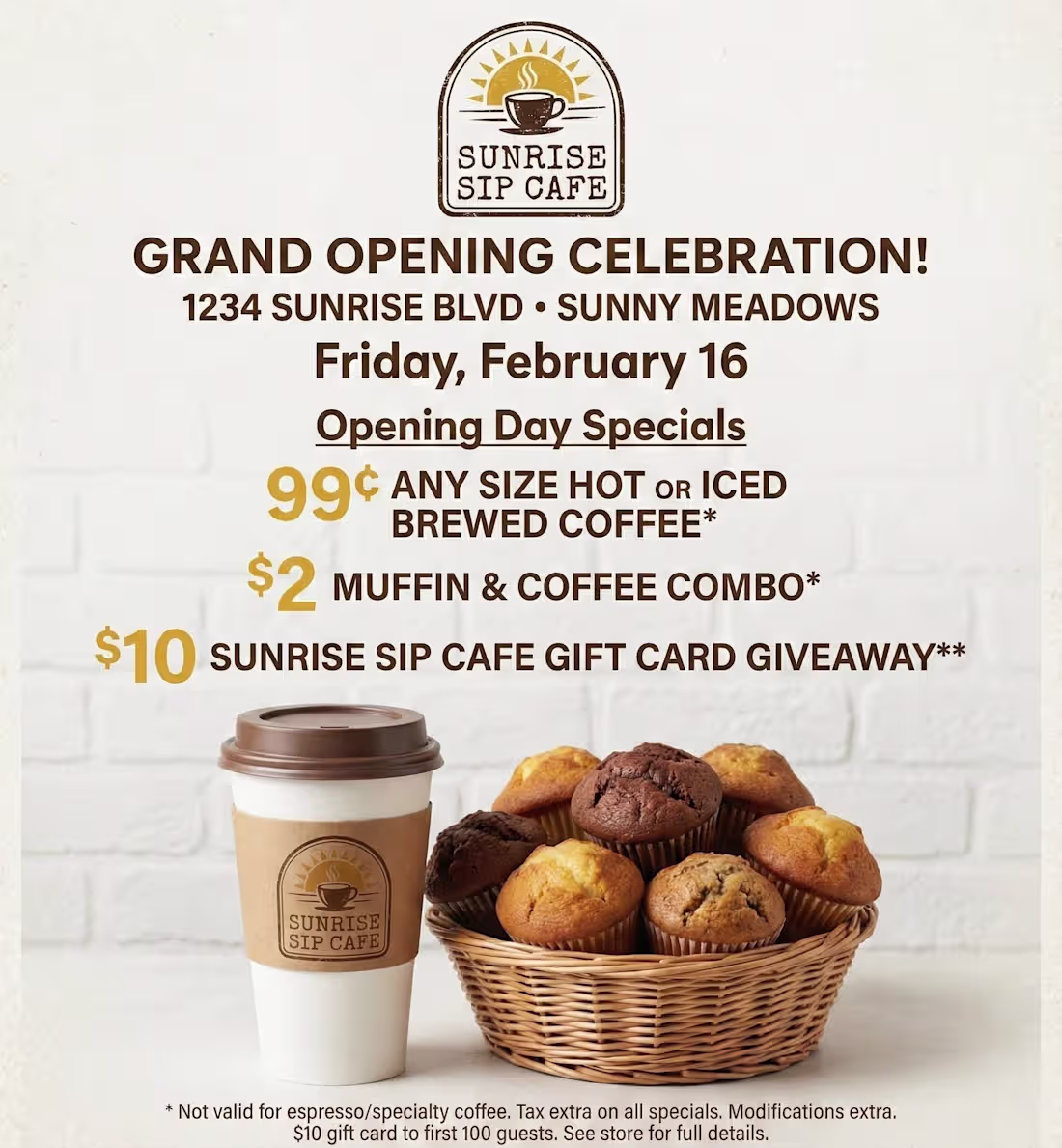 Cover image for Commercial grand opening poster designed