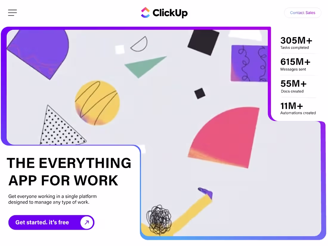 Cover image for Redesigning website Clickup