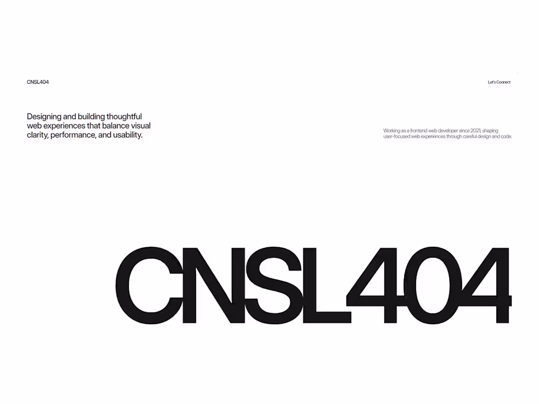 Cover image for This personal portfolio serves as