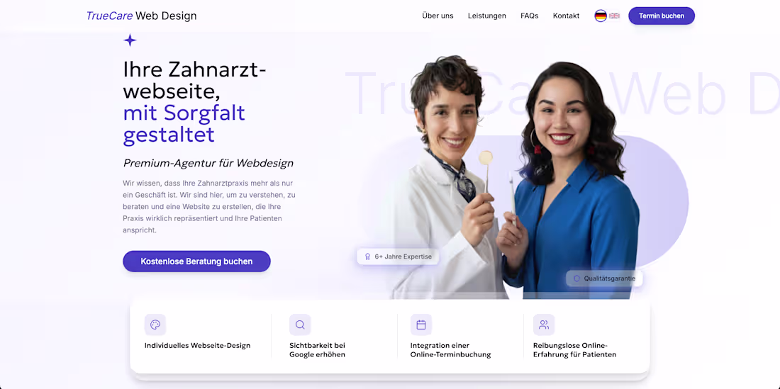 Cover image for Dental website design