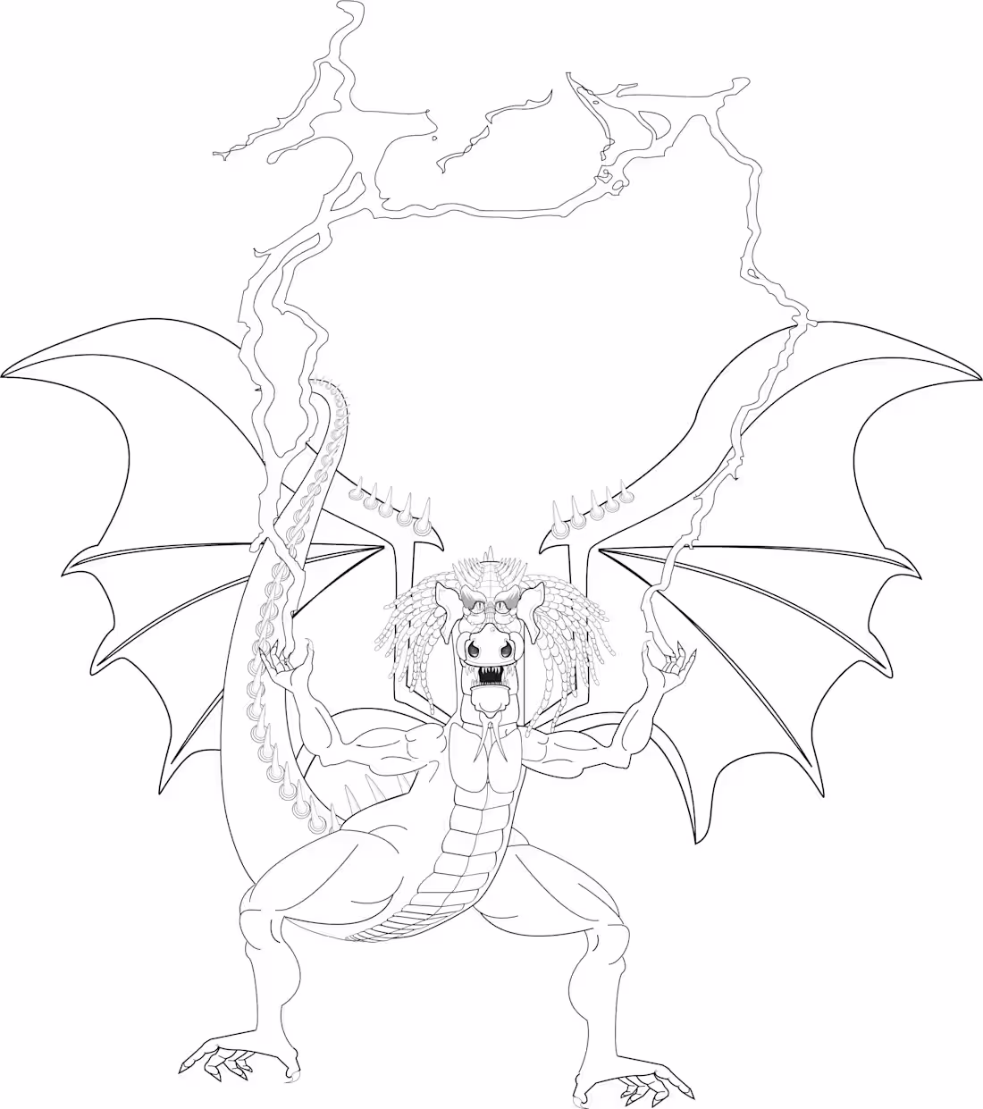 Cover image for Engaging Dragon Coloring Sheets for Stress-Free Relaxation