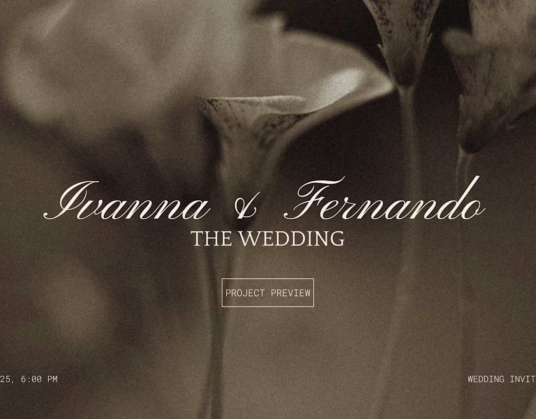 Cover image for I&F - Wedding Invitation
