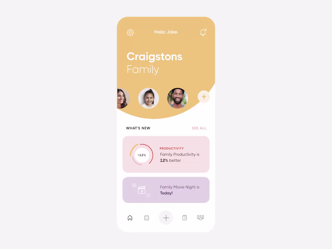 Cover image for Family Planner Mobile App Interaction
