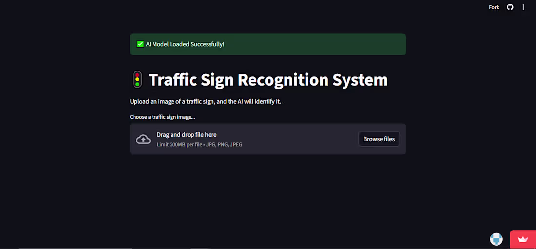 Cover image for Traffic Sign Recognition System 