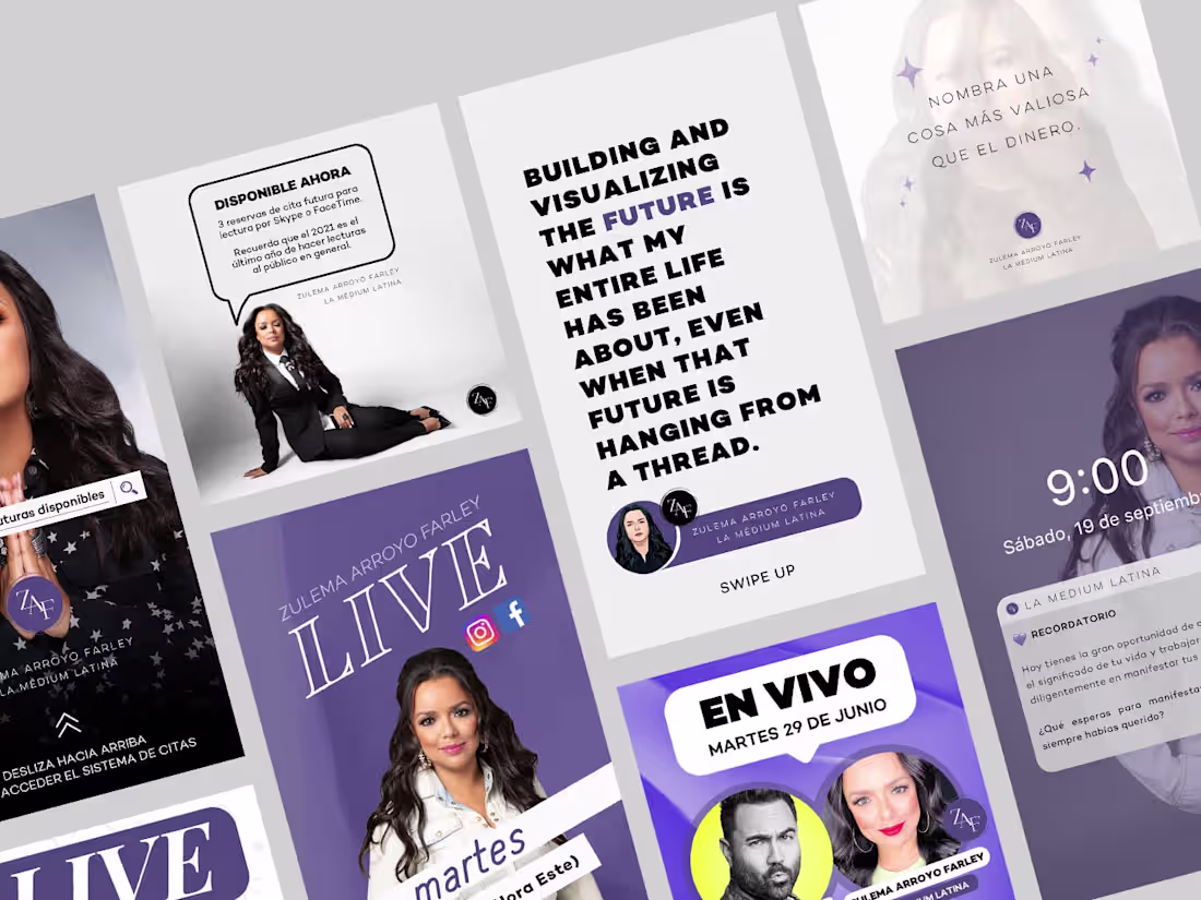 Cover image for Zulema Arroyo Farley - Instagram graphics